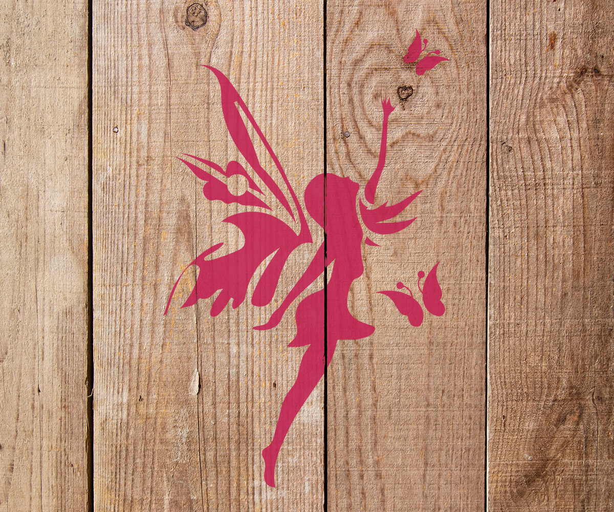 Fairy Stencil Art And Wall Stencil Stencil Giant