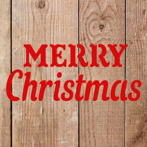 Merry Christmas Words Stencil - Art and Wall Stencil - Image 4