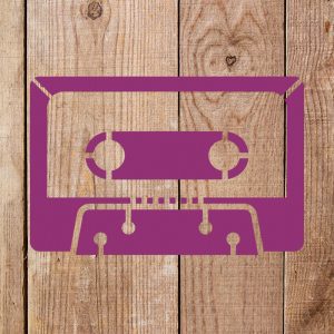 Cassette Tape Stencil - Art and Wall Stencil - Image 4