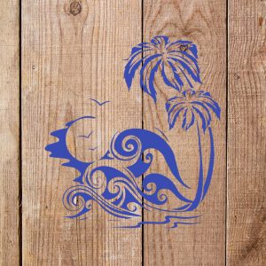 Waves Stencil - Art and Wall Stencil - Image 4