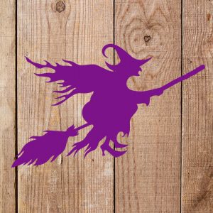 Witch Riding a Broom Stencil - Art and Wall Stencil - Image 4