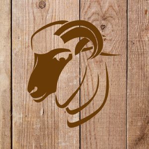 Ram Stencil - Art and Wall Stencil - Image 4