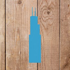 Willis Tower - Sears Tower - Building Stencil - Art and Wall Stencil - Image 2