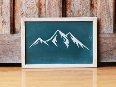 Mountain Range Stencil - Art and Wall Stencil - Stencil Giant