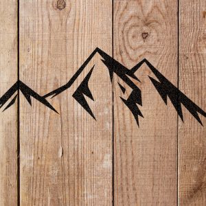 Mountain Range Stencil - Art and Wall Stencil - Image 5