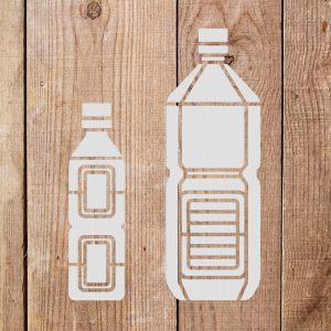 Plastic Bottles Stencil - Art and Wall Stencil - Image 4