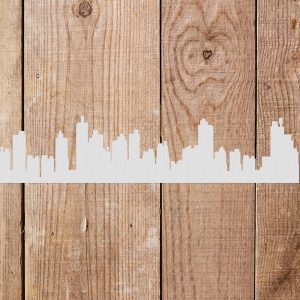 City Skyline Stencil - Art and Wall Stencil - Image 4