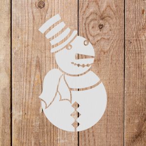 Snowman Stencil - Art and Wall Stencil - Image 5