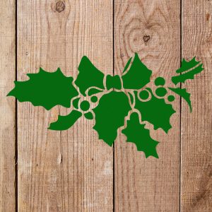 Holly and Bow Stencil - Art and Wall Stencil - Image 5