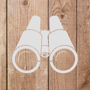 Binoculars Stencil - Art and Wall Stencil - Image 5