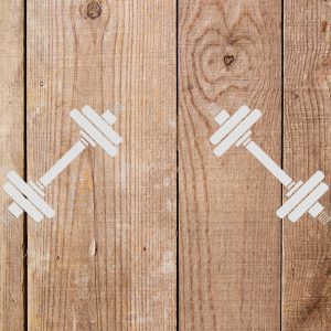 Dumbbells Stencil - Art and Wall Stencil - Image 5