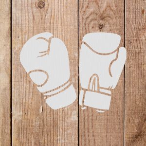 Boxing Gloves Stencil - Art and Wall Stencil - Image 5
