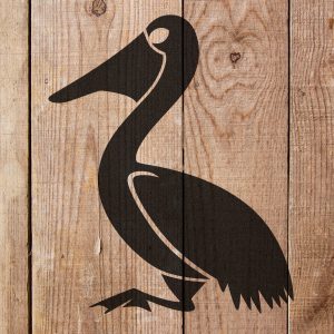 Pelican Stencil - Art and Wall Stencil - Image 4
