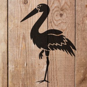 Crane Heron Egret Bird Stencil - Art and Wall Stencil - Image 3