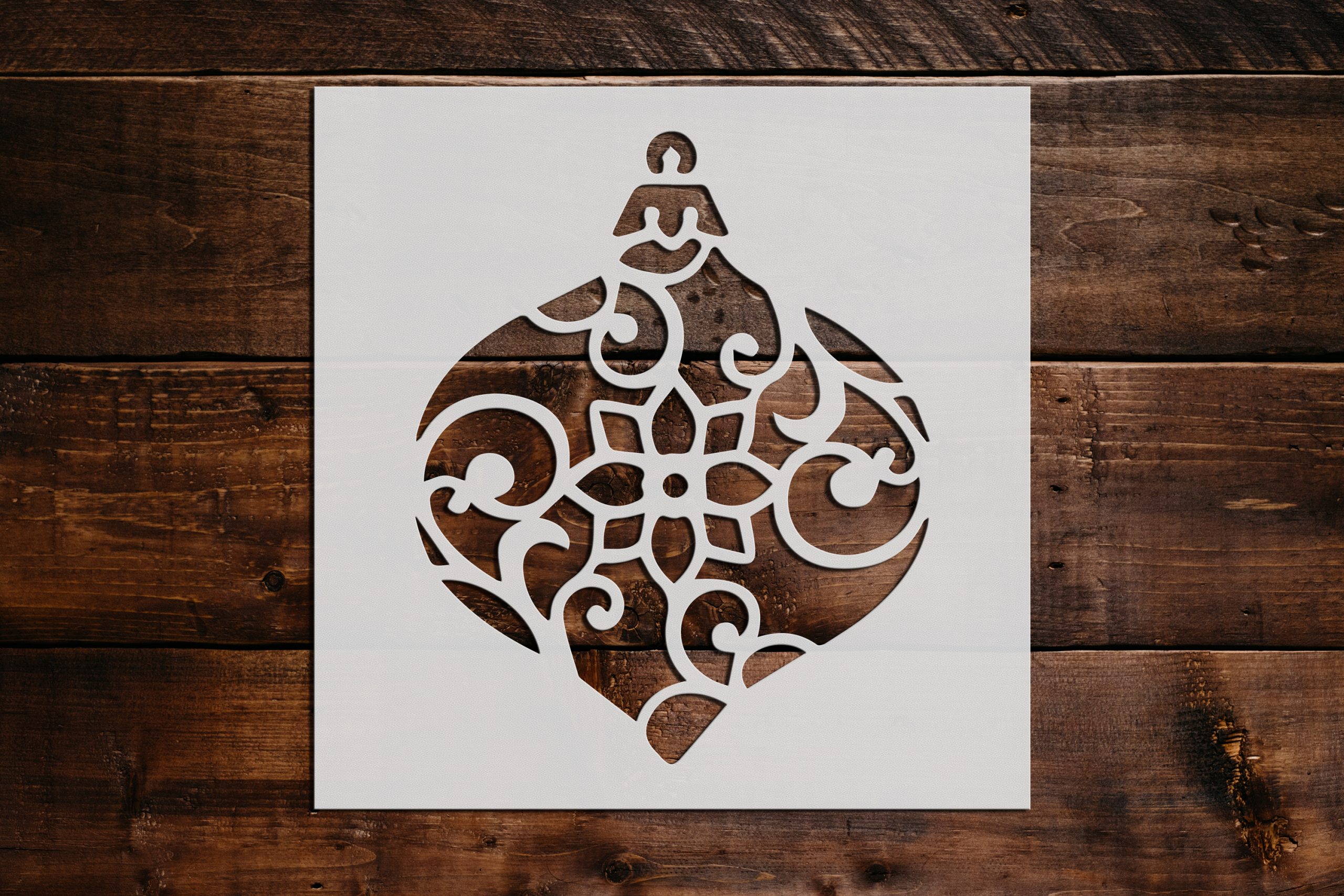 Christmas Ornament Stencil - Art and Wall Stencil - Stencil Giant