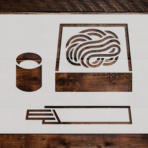 Chinese Food Stencil - Art and Wall Stencil