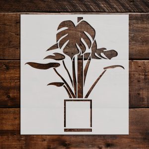 Tropical Leaf Stencil - Art and Wall Stencil