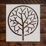 Pine Tree Stencil - Art and Wall Stencil