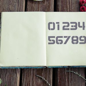 0-9 Numbers Stencil - Art and Wall Stencil - Image 5