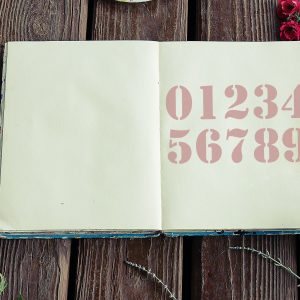 0-9 Numbers Stencil - Art and Wall Stencil - Image 5