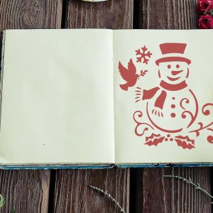 Snowman Stencil - Art and Wall Stencil - Image 3