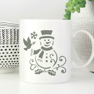 Snowman Stencil - Art and Wall Stencil - Image 4