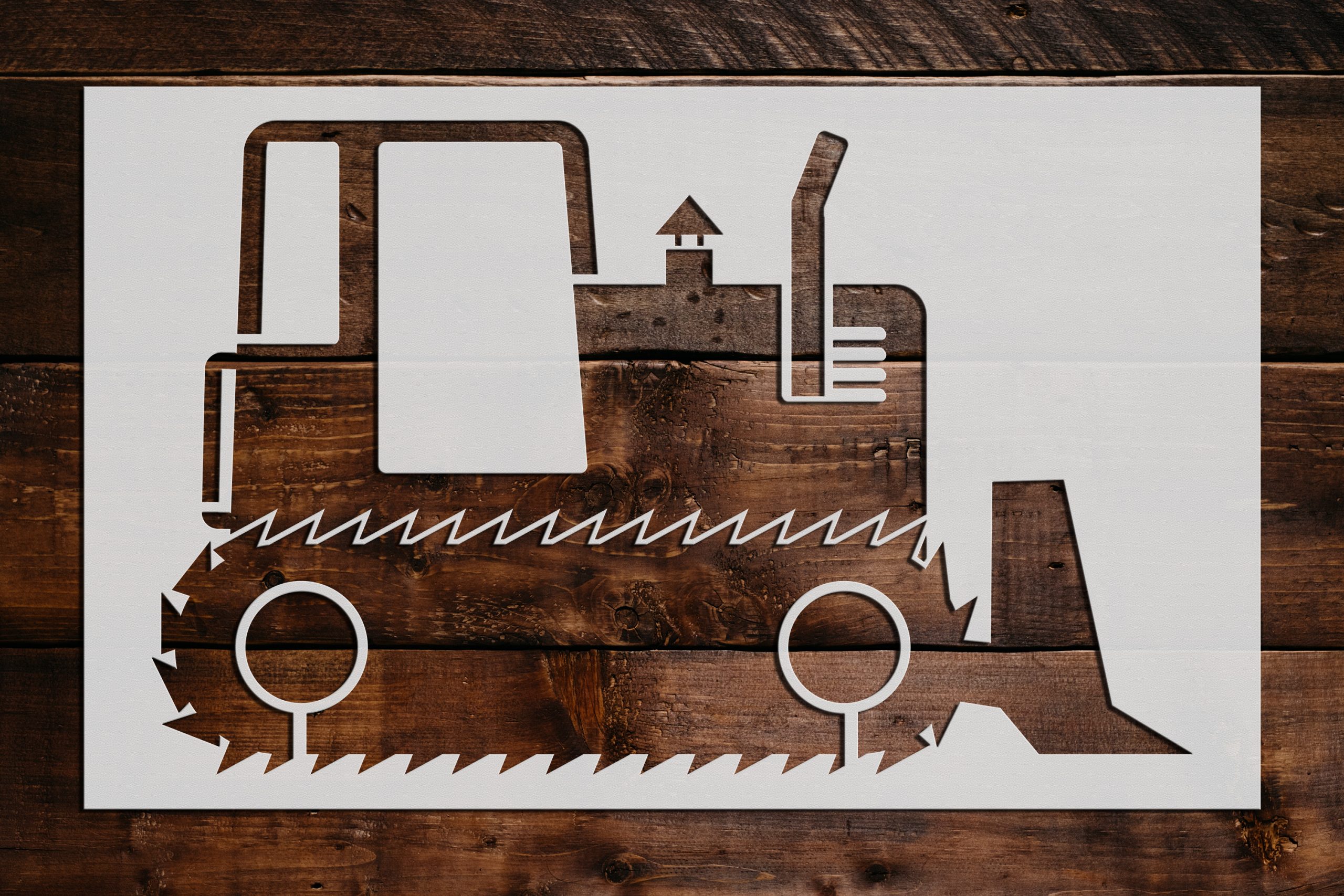 Tractor Stencil Art and Wall Stencil Stencil Giant