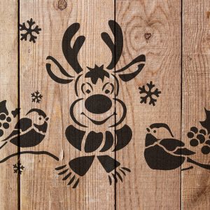 Reindeer Rudolph Stencil - Art and Wall Stencil - Image 5