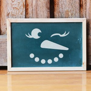 Snowman Face Stencil - Art and Wall Stencil - Image 5