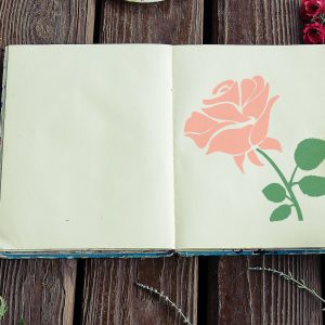 Rose Stencil - Art and Wall Stencil - Image 5