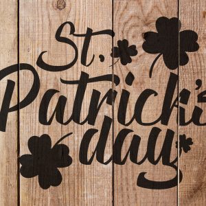St. Patrick's Day Words Stencil - Art and Wall Stencil - Image 3