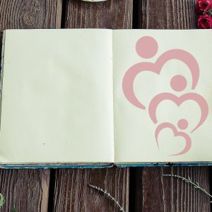 Family Hearts Stencil - Art and Wall Stencil - Image 3