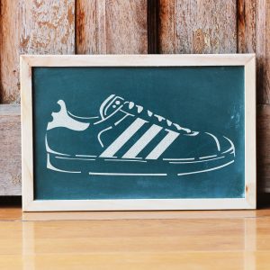 Sneaker Stencil - Art and Wall Stencil - Image 3
