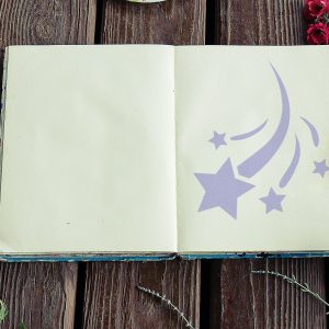 Shooting Star Stencil - Art and Wall Stencil - Image 4