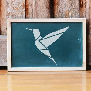 Hummingbird Stencil - Art and Wall Stencil - Image 3