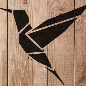 Hummingbird Stencil - Art and Wall Stencil - Image 4