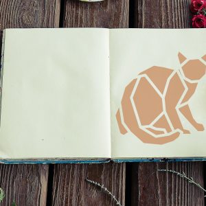 Cat Stencil - Art and Wall Stencil - Image 3