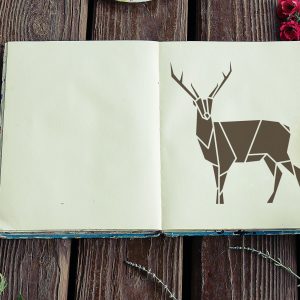 Deer Stencil - Art and Wall Stencil - Image 4