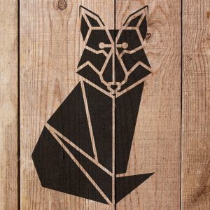 Fox Stencil - Art and Wall Stencil - Image 3