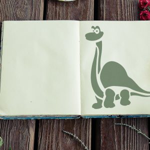 Cute Dinosaur Stencil - Art and Wall Stencil - Image 4