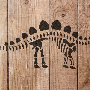 Dinosaur Skeleton Stencil - Art and Wall Stencil - Image 4