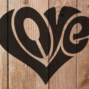 Love Heart Stencil - Art and Wall Stencil - Image 4