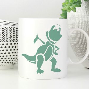 Cute T-Rex Stencil 2 - Art and Wall Stencil - Image 3