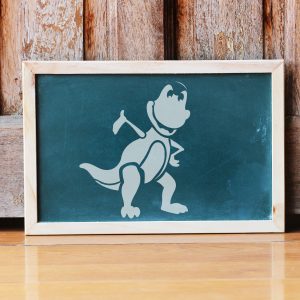 Cute T-Rex Stencil 2 - Art and Wall Stencil - Image 4