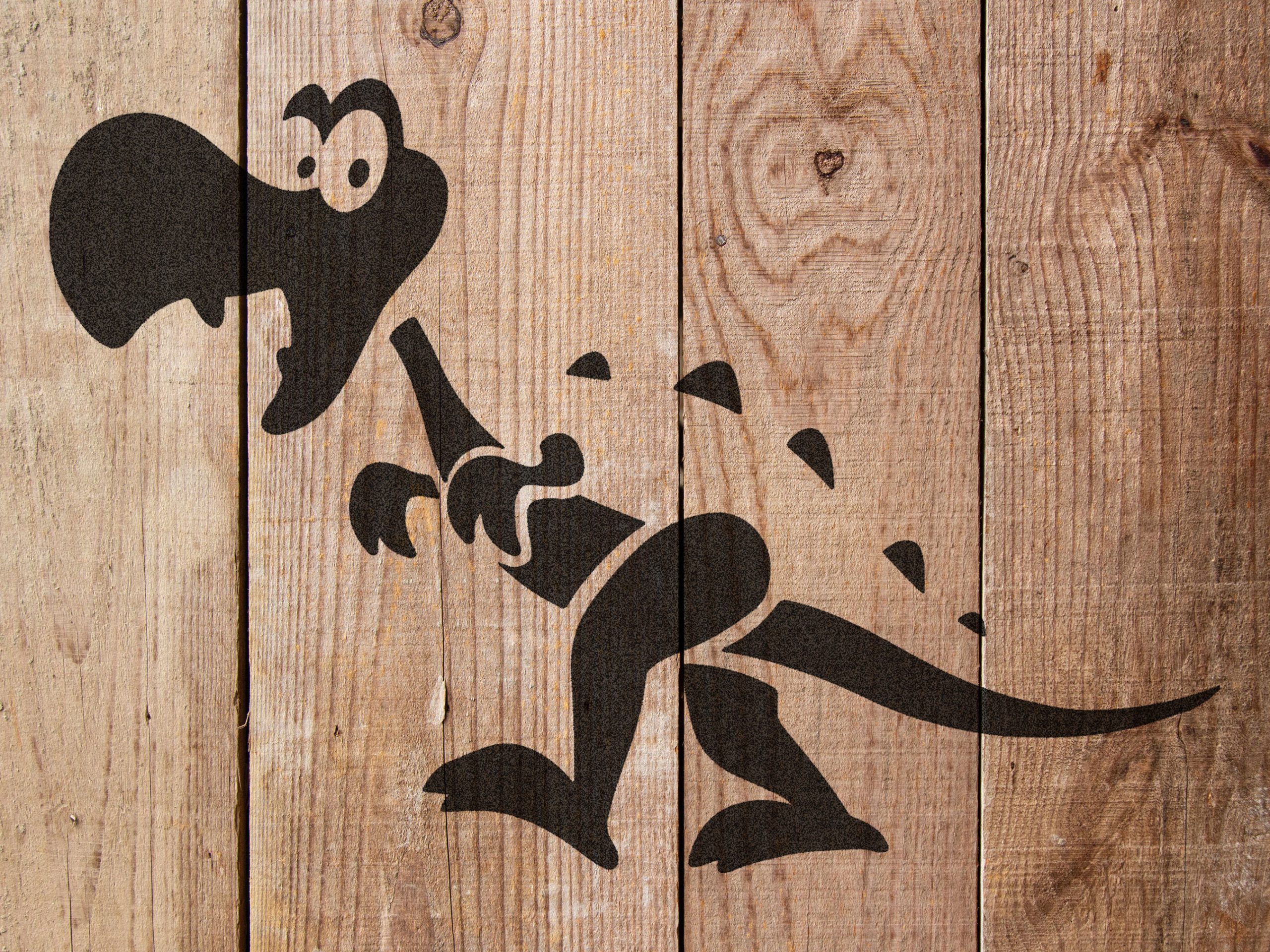 Cute T-Rex Stencil 3 - Art and Wall Stencil - Stencil Giant