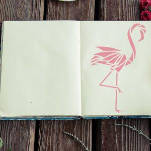 Flamingo Stencil - Art and Wall Stencil - Image 3