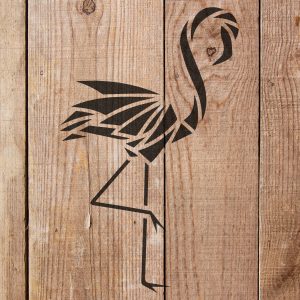 Flamingo Stencil - Art and Wall Stencil - Image 4