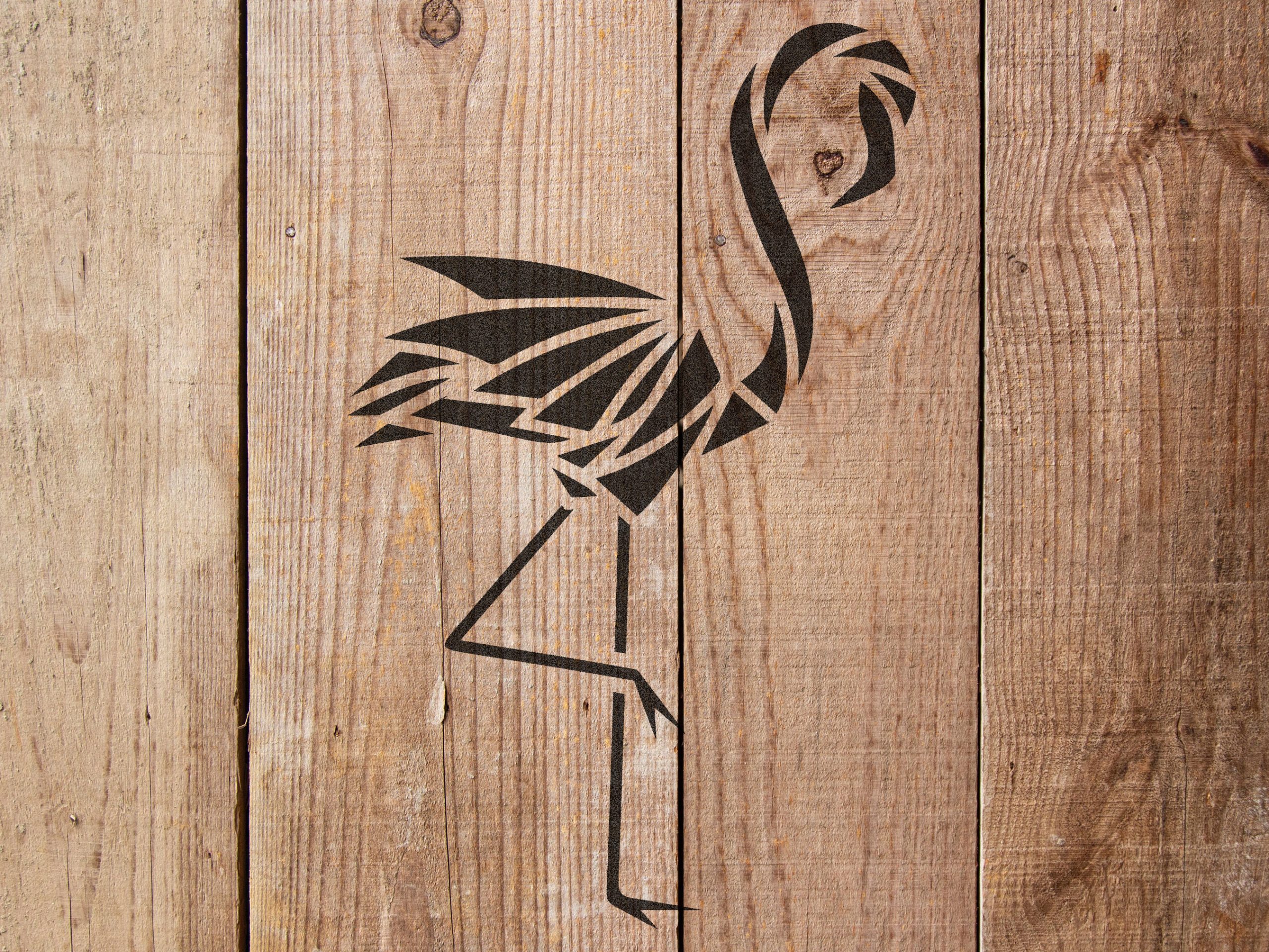 Flamingo Stencil Art and Wall Stencil Stencil Giant