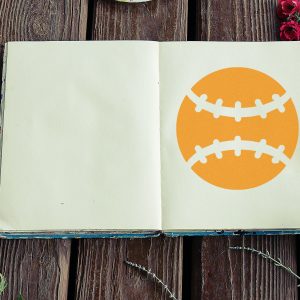 Baseball Stencil - Art and Wall Stencil - Image 4