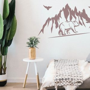 Bear Mountain Stencil - Art and Wall Stencil - Image 3